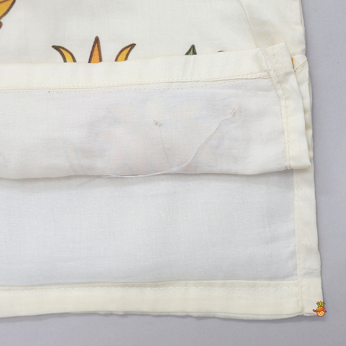 Pre Order: Religious Motif Printed Cotton Kurta And Pyjama