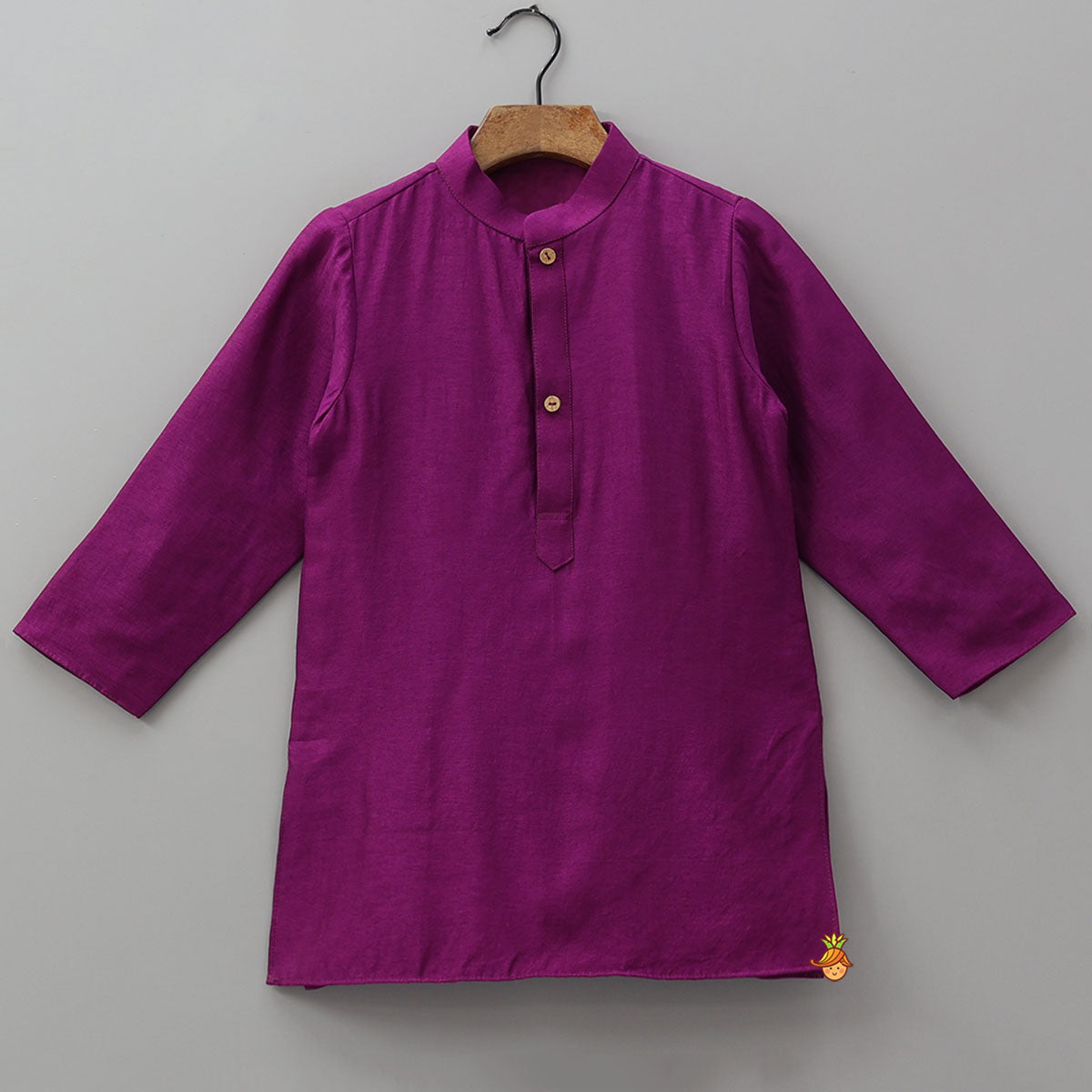 Pre Order: Front Placket Kurta With Gota Leaf Work Jacket And Pyjama