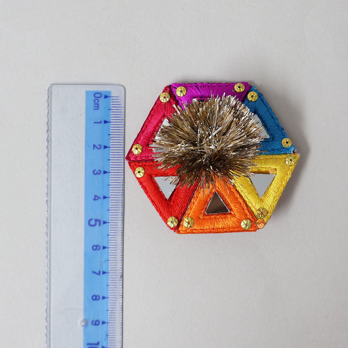 Mirror Work Festive Hair Clip