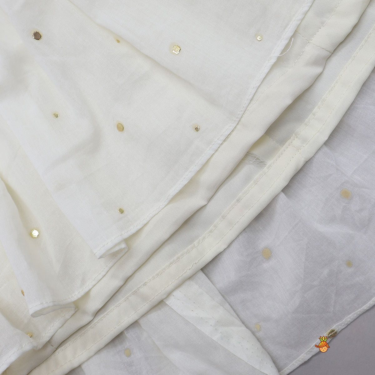 Pre Order: Halter Neck Cotton Crop Top And Tiered Lehenga With Matching Dupatta