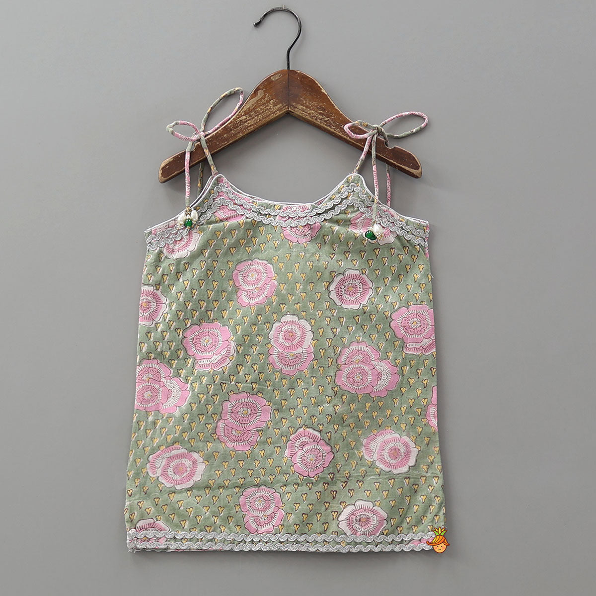 Pre Order: Hand Block Printed Kurti And Salwar With Matching Dupatta