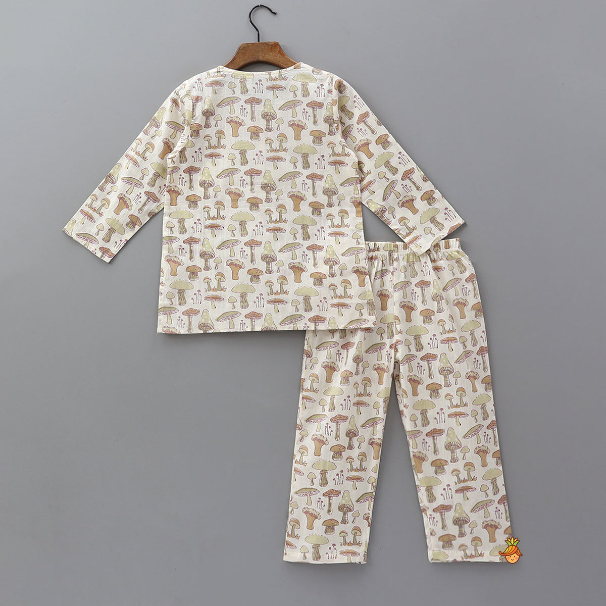 Pre Order: Mushroom Motif All Over Printed Sleepwear