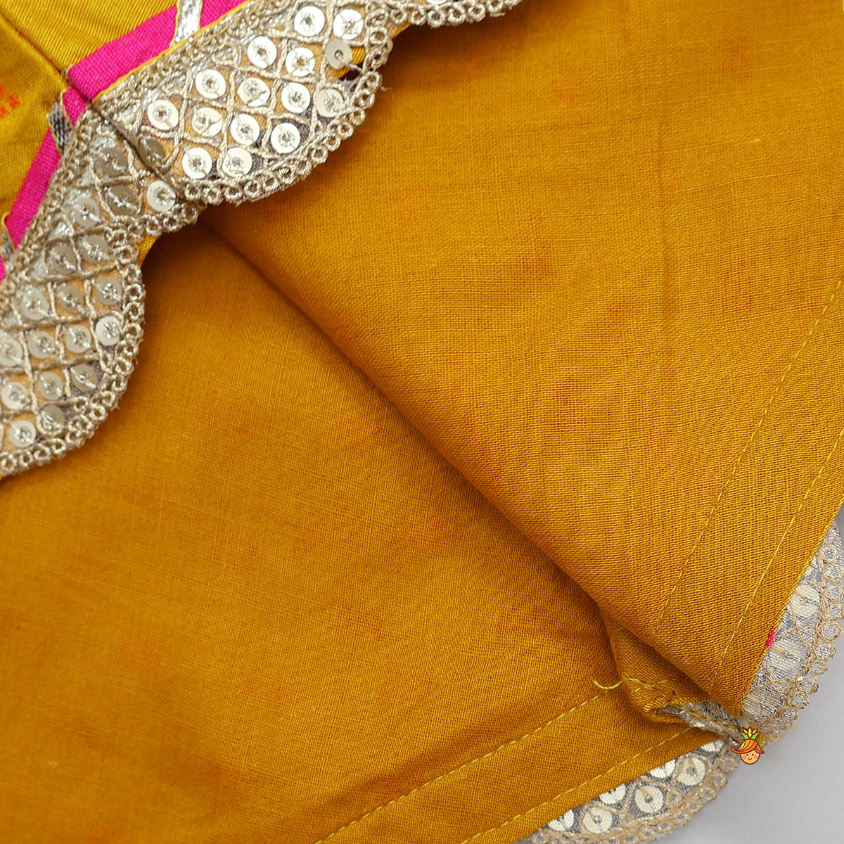 Pre Order: Stylish Kurti And Palazzo With Hanging Fringe Tassel Detail