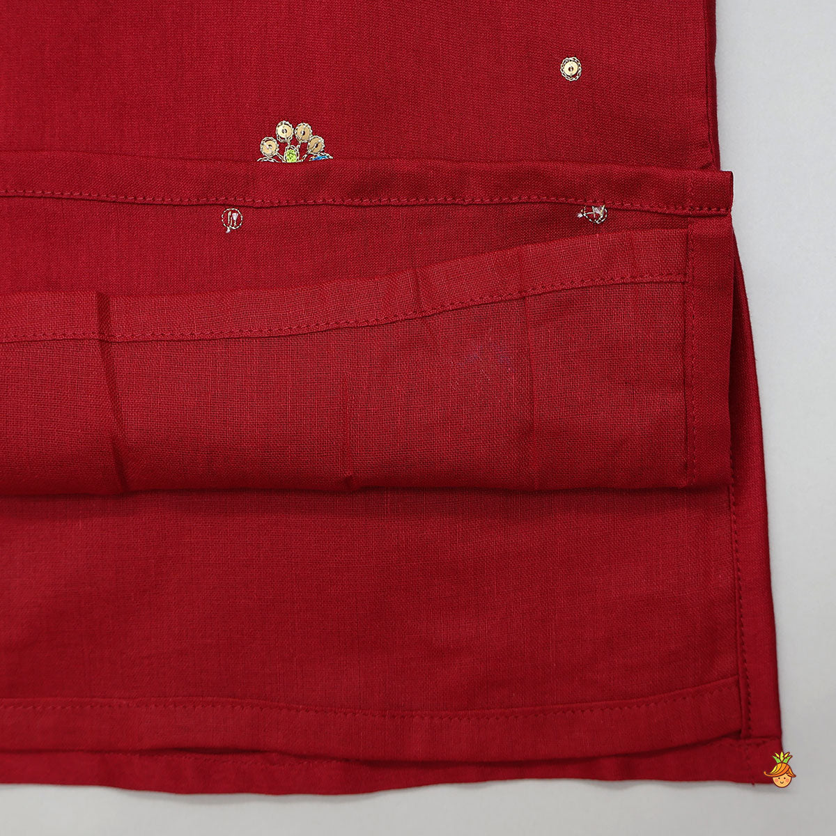 Pre Order: Sequins Embroidered Front Placket Kurta And Pyjama