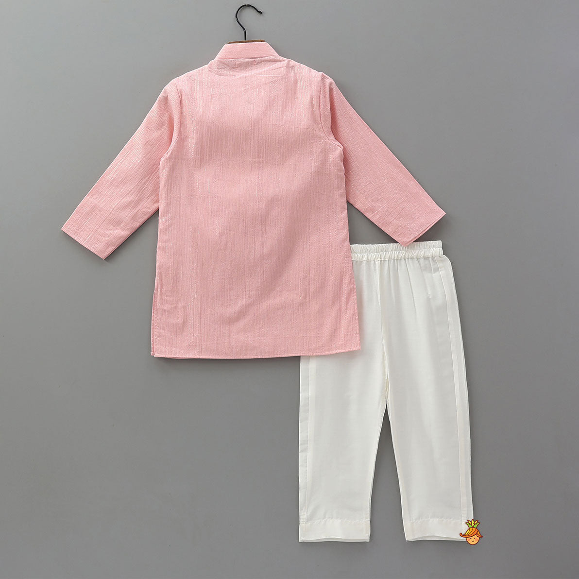 Pre Order: Faux Jacket Style Gota Embroidered Ethnic Kurta With Pyjama