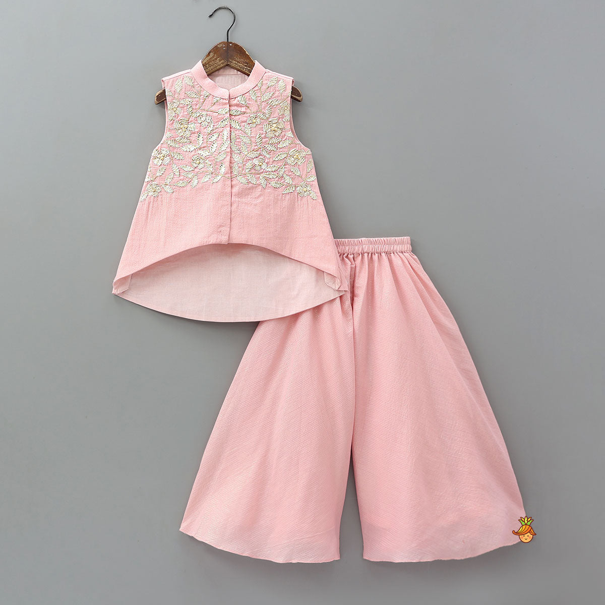 Pre Order: Charming High Low Kurti And Coordinated Palazzo