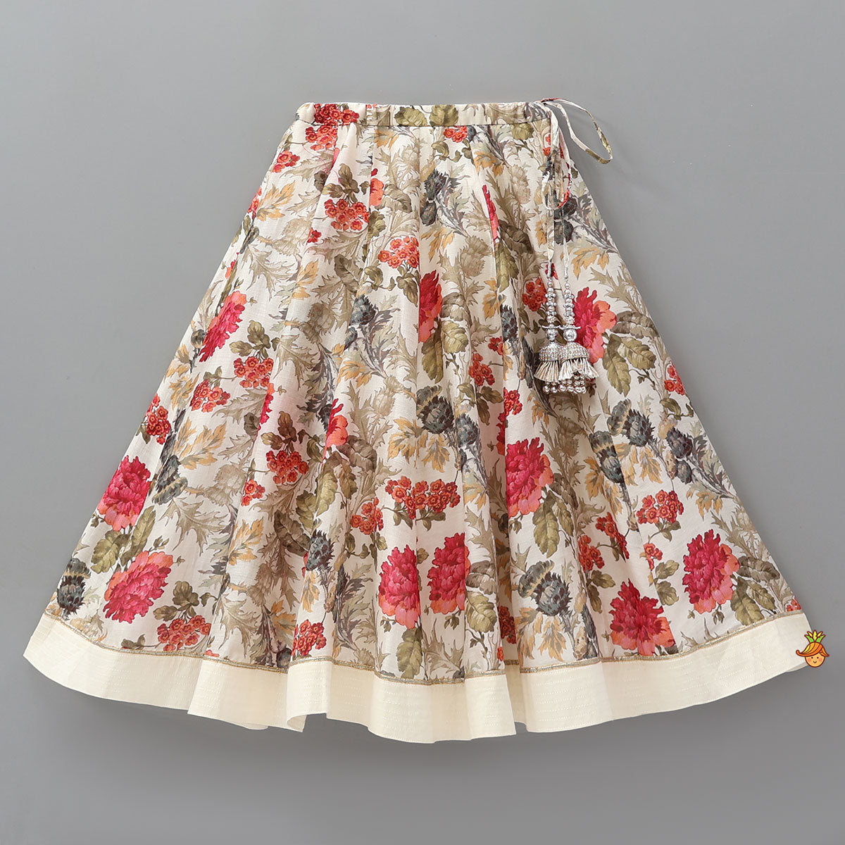 Pre Order: Long Sleeve Top And Flared Lehenga With Dupatta