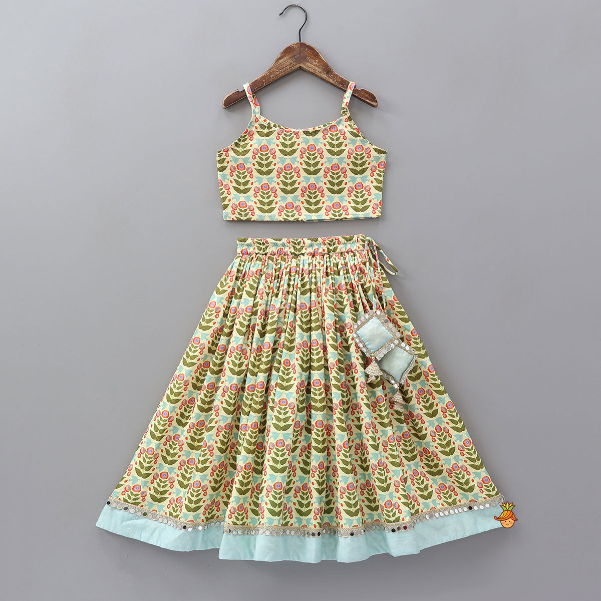 Bib Style Top And Lehenga