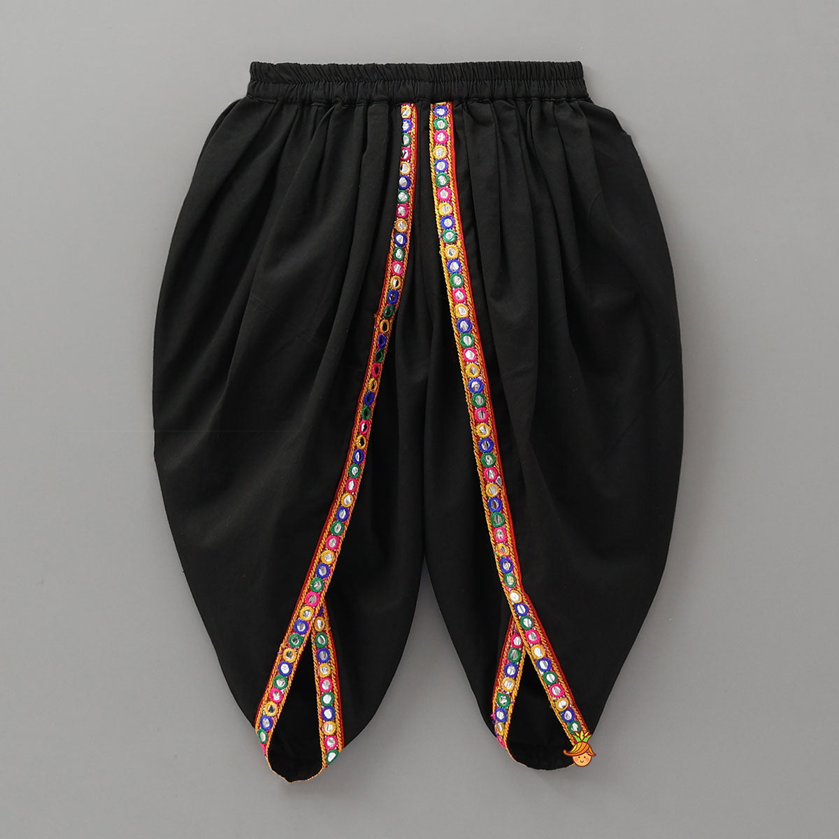 Pre Order: Inner Top And Jacket Style Side Tie Up Top With Dhoti