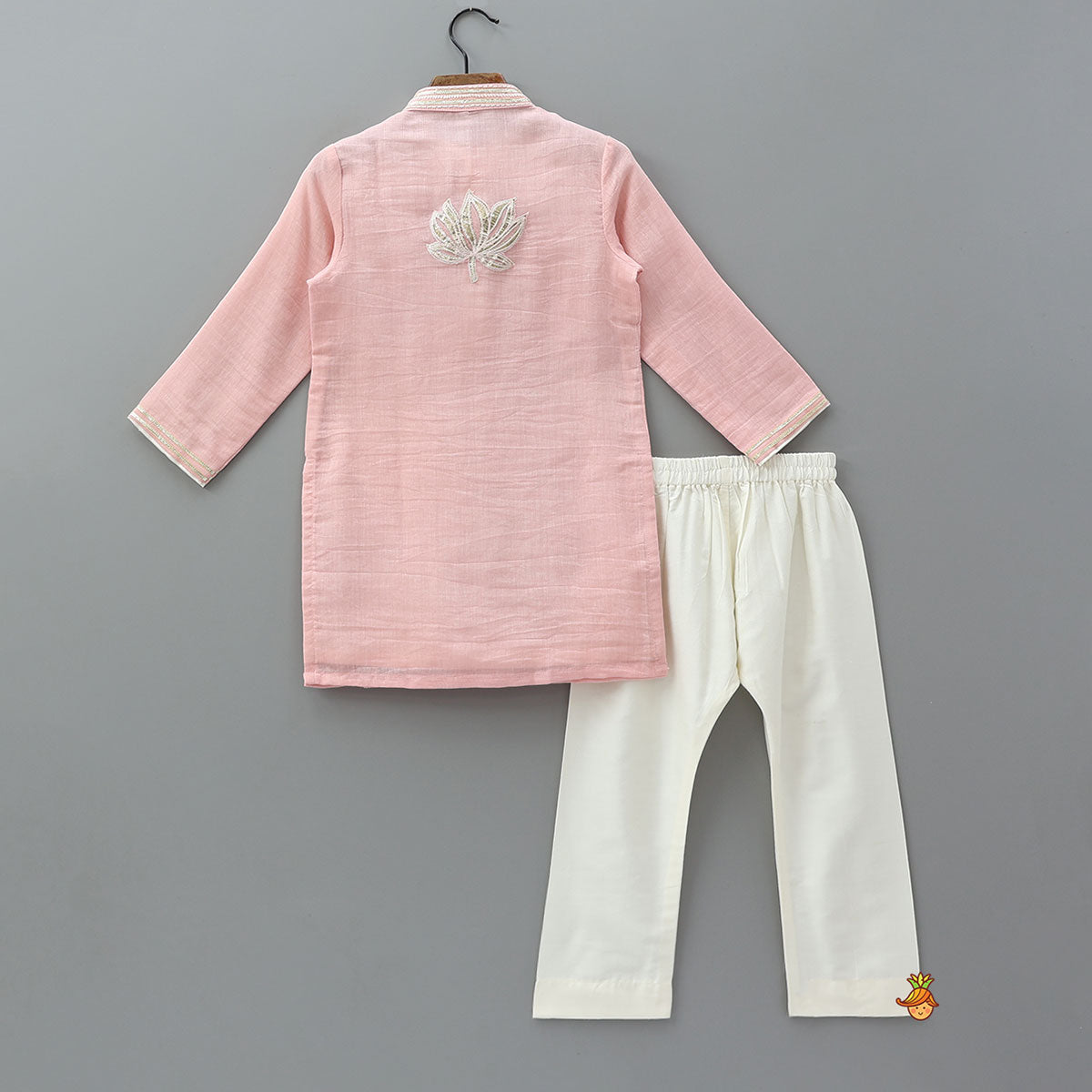 Pre Order: Embroidered Front Placket Traditional Kurta And Pyjama