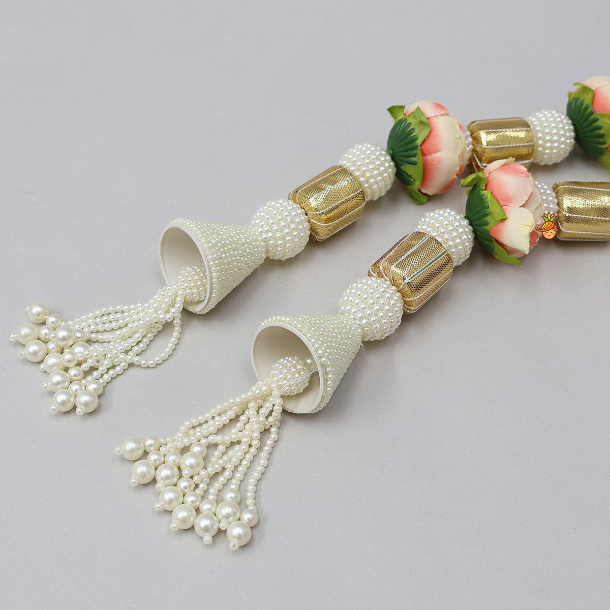 Floral And Lace Embellished Festive Latkans - Set Of 12