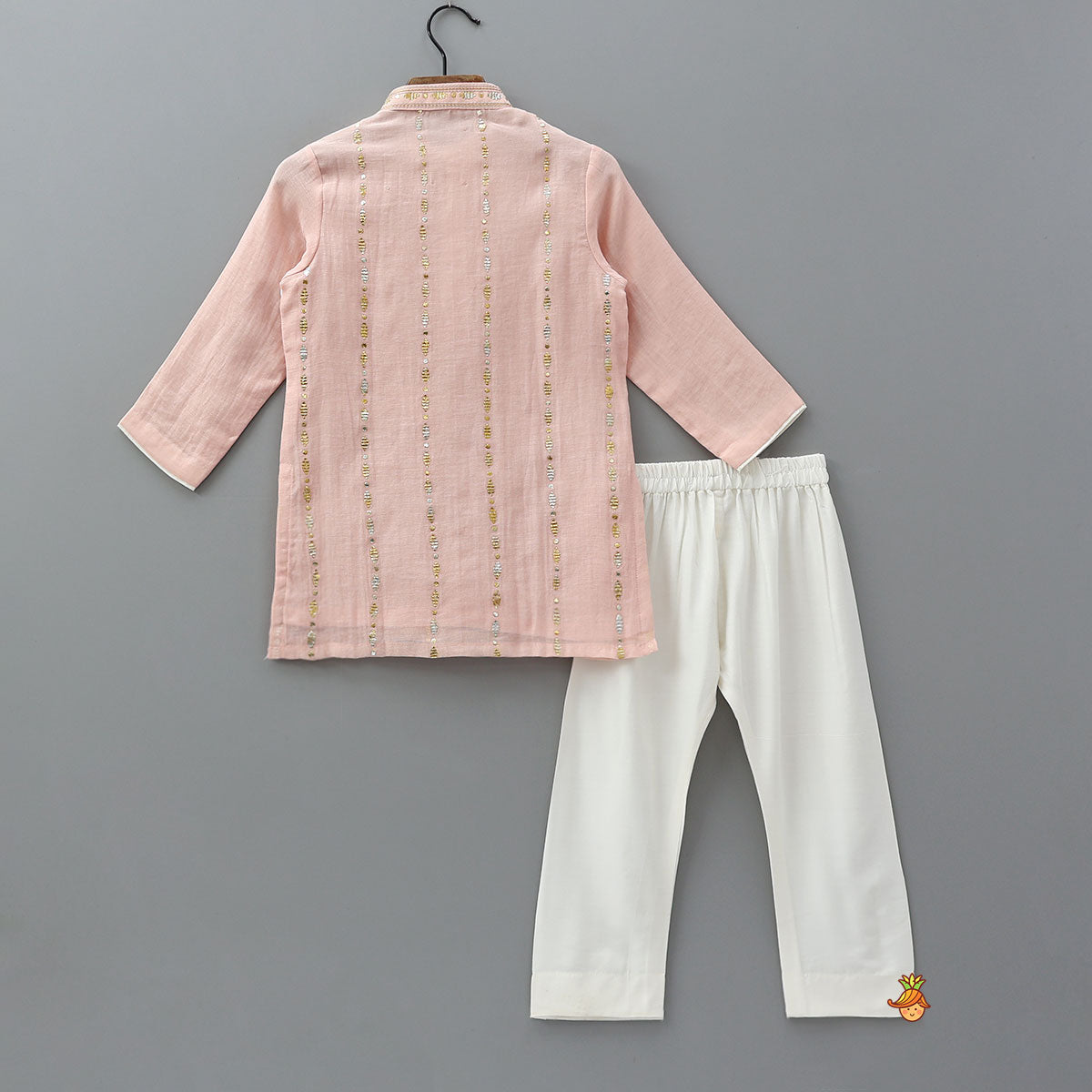 Pre Order: Front Placket Traditional Kurta And Pyjama