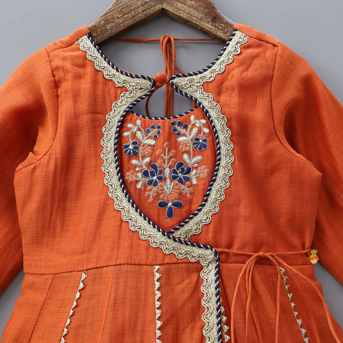 Pre Order: Classic Flap Anarkali With Dupatta And Potli Bag
