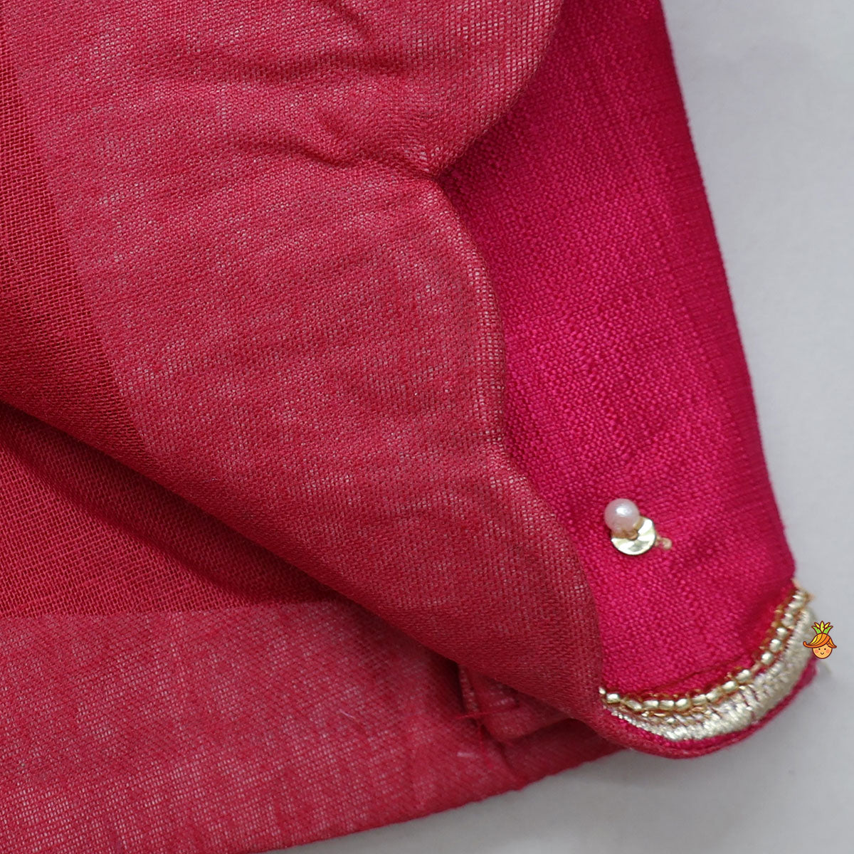 Pre Order: Scalloped Design Crop Top And Applique Work Lehenga With Dupatta