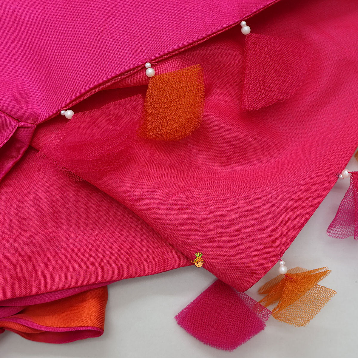 Pre Order: Shibori Printed Stylish Top And Lehenga With Bandana