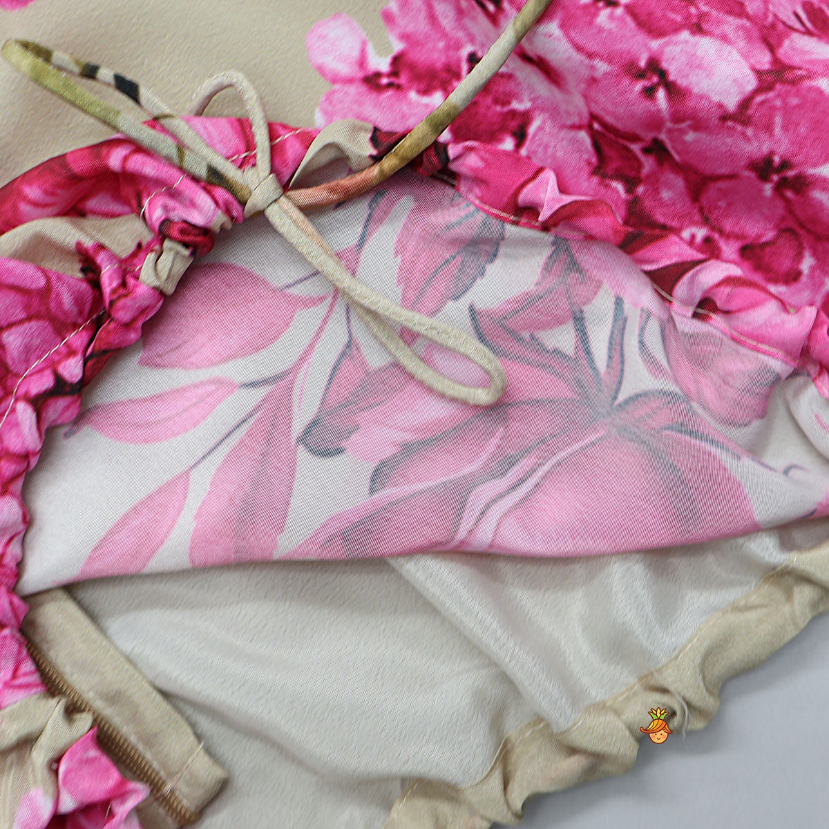 Stylish Sleeved Crop Top And Floral Printed Lehenga