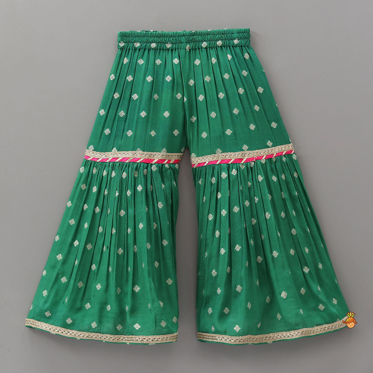 Pre Order: Brocade Top And Contrasting Sharara With Dupatta