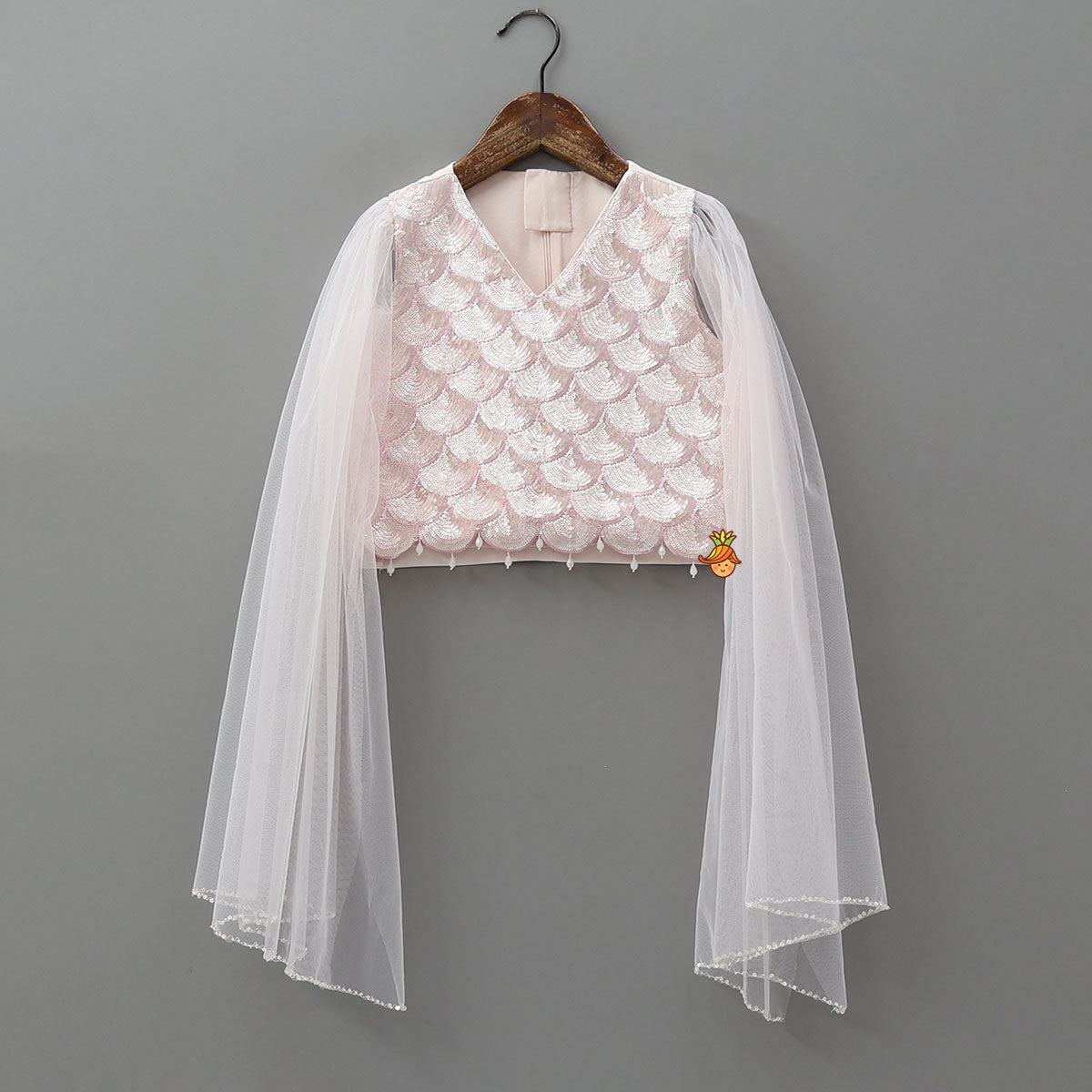 Pre Order: Heavy Sequin Embroidered Stylish Top And Lehenga