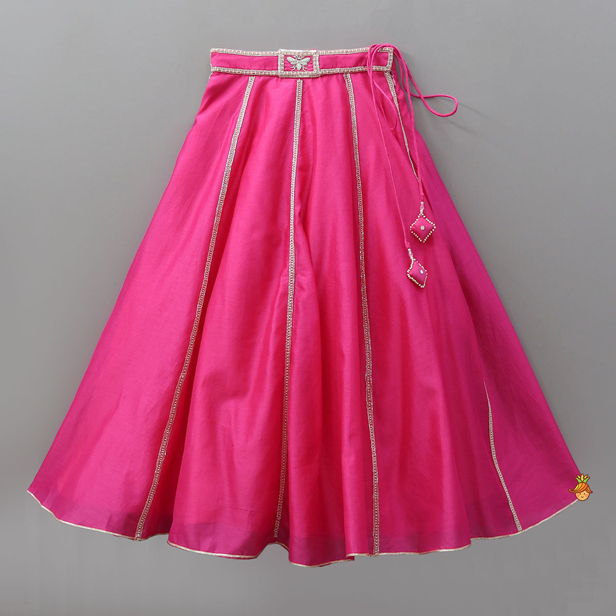 Pre Order: Cut Dana Embellished Elegant Crop Top And Lehenga