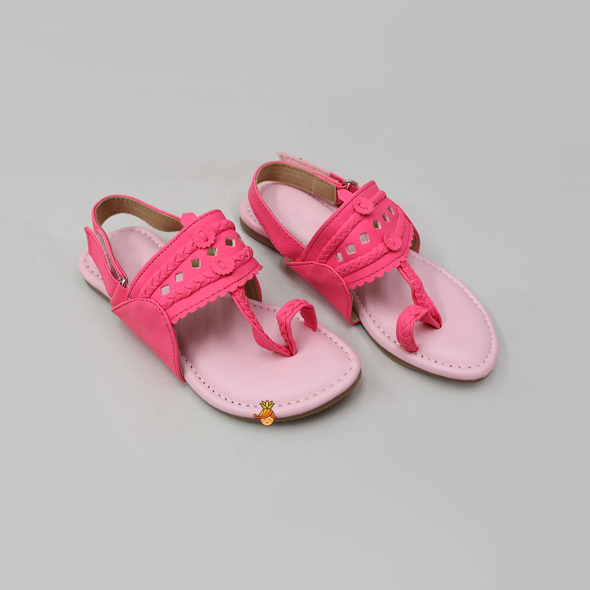 Elegant Kolhapuri Flats With Braid Detailing