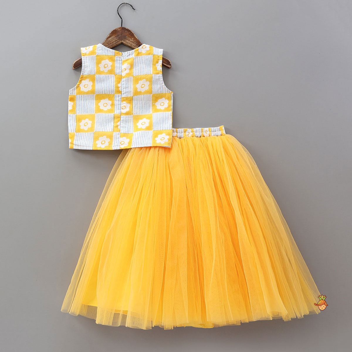 Hand Embroidered Printed Top And Lehenga With Stylish Dupatta