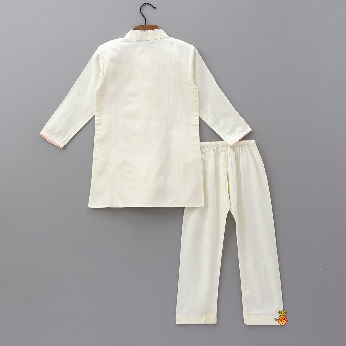 Pre Order: Bead Embroidered Kurta And Pyjama