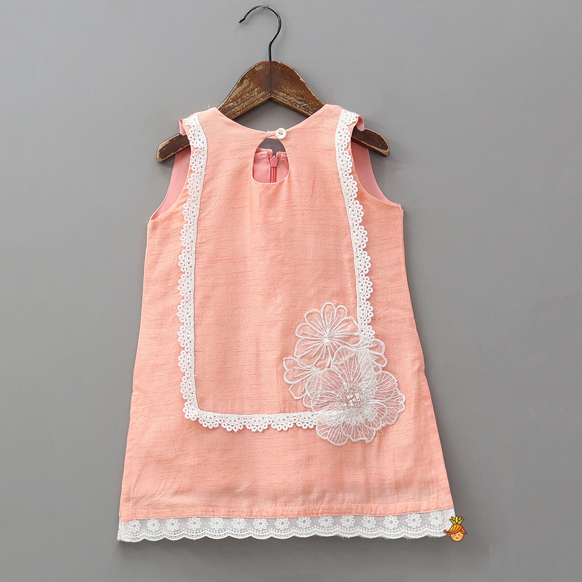 Pre Order: Elegant Floral Applique Kurti And Palazzo