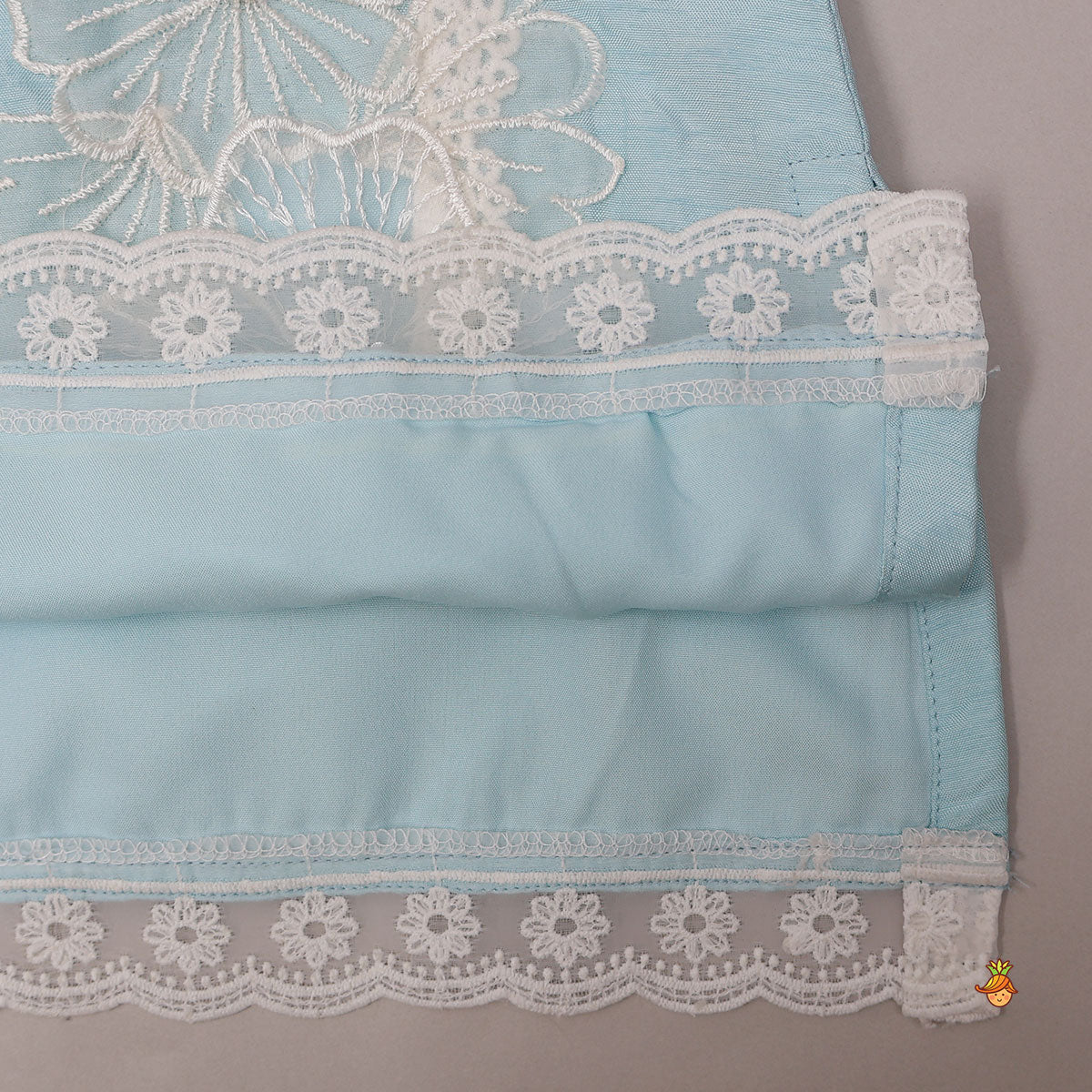 Pre Order: Pretty Floral Applique Kurti And Palazzo