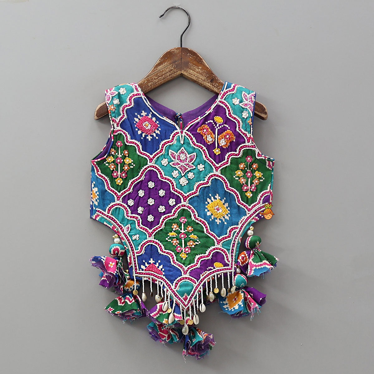 Pre Order: Heavily Embroidered Top And Palazzo