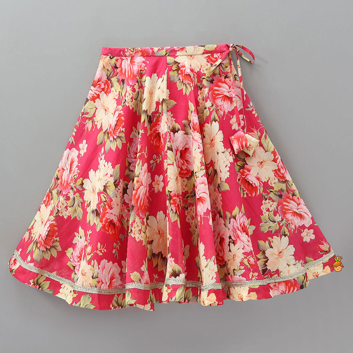 Pre Order: Floral Charm Top And Lehenga With Dupatta