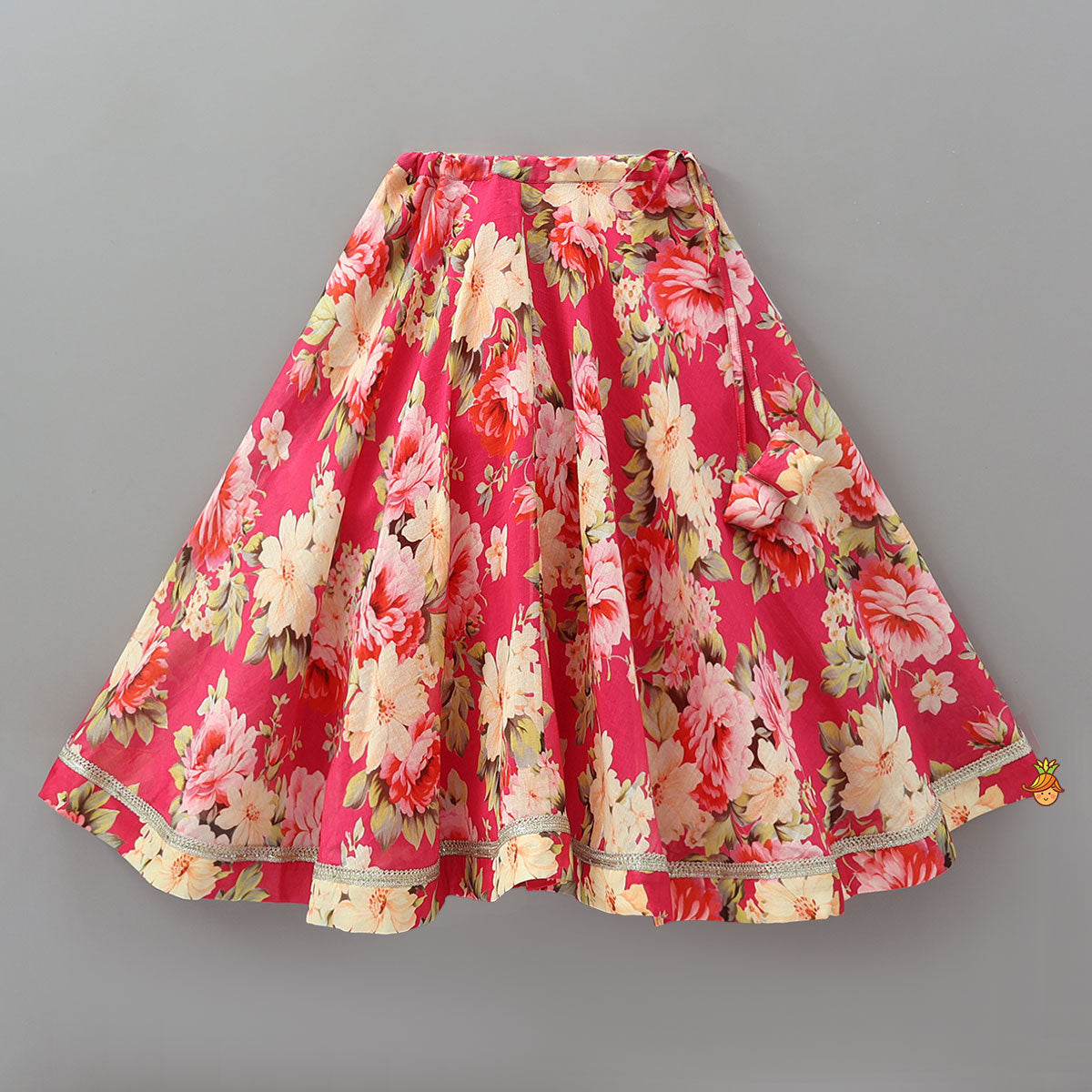 Pre Order: Floral Charm Top And Lehenga With Dupatta