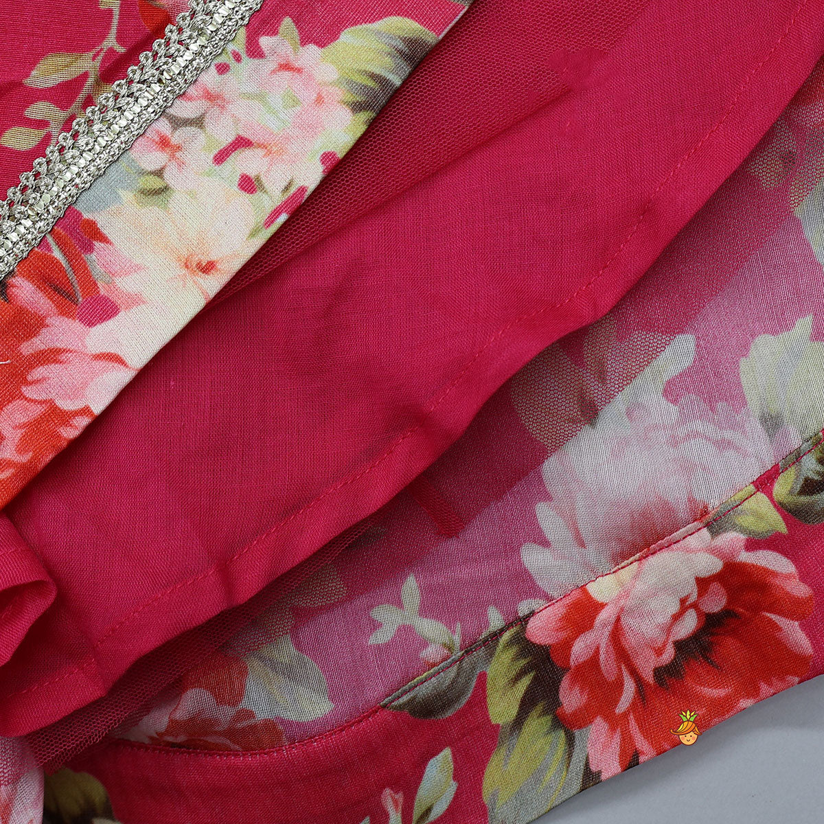 Pre Order: Floral Charm Top And Lehenga With Dupatta