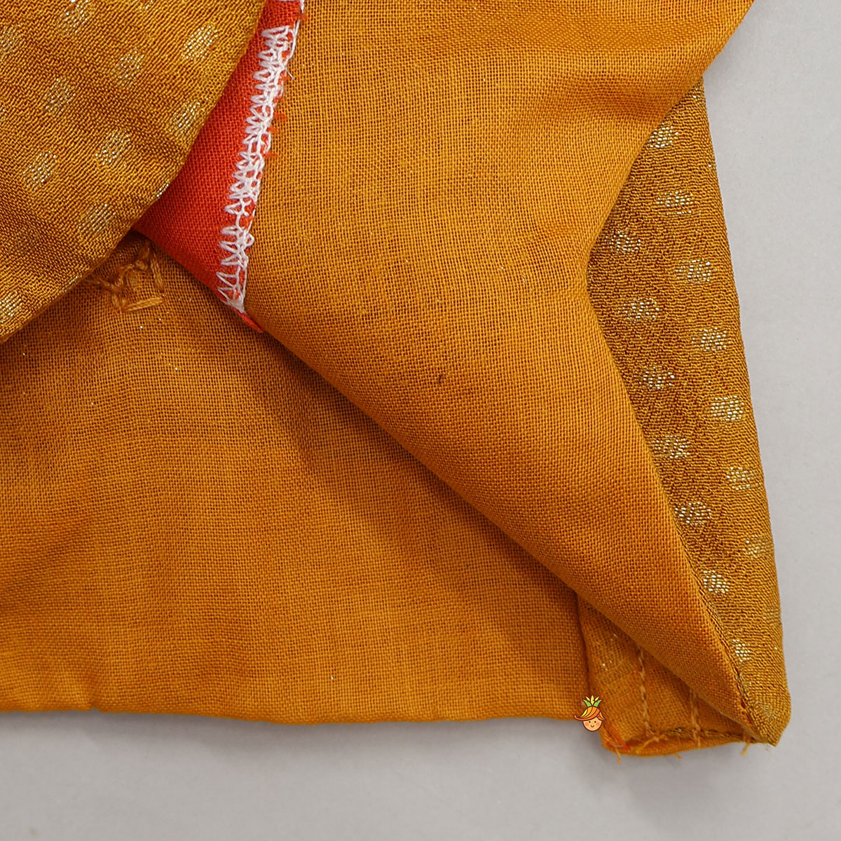 Pre Order: Hem Cut Crop Top And Contrasting Lehenga