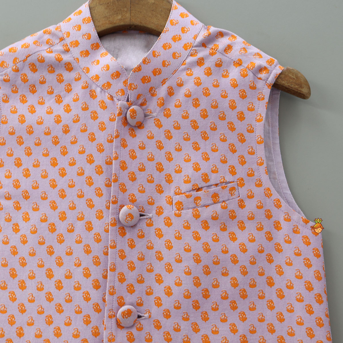 Pre Order: Printed Sleeveless Ethnic Jacket