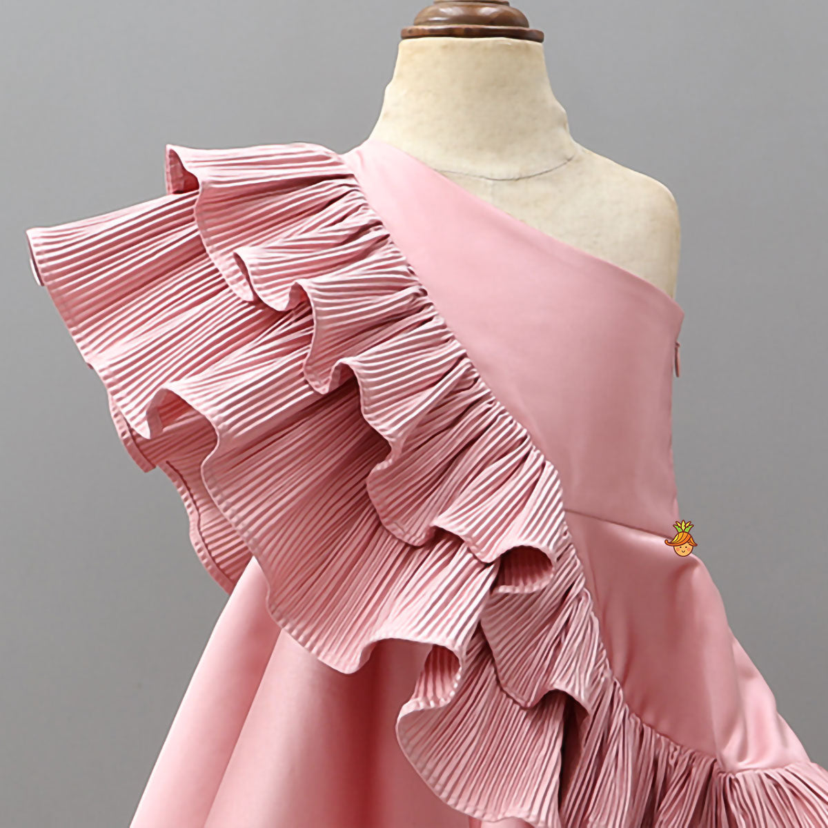 Statement Pleated Ruffle Dress