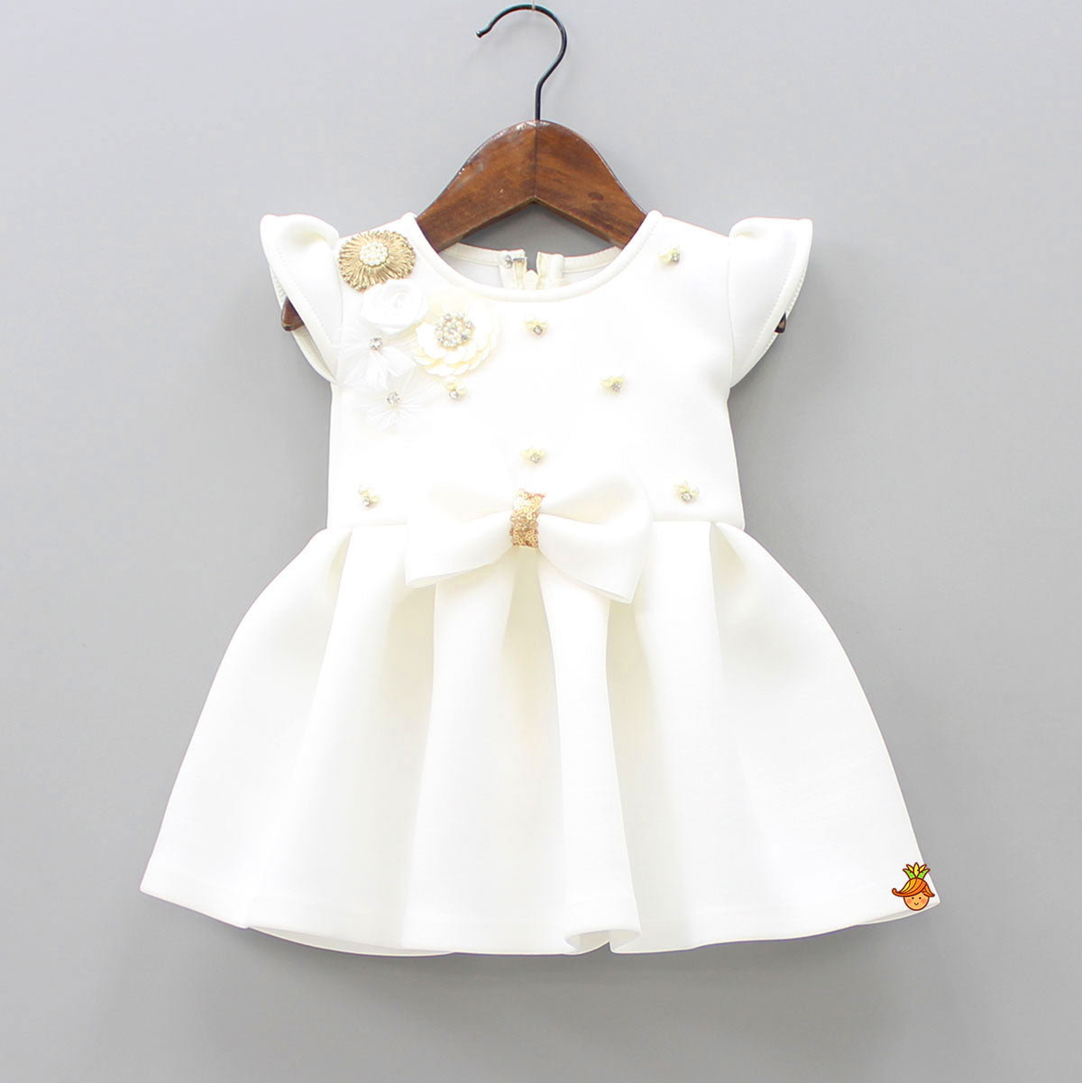 Pre Order: Box Pleated Dress With Hairband