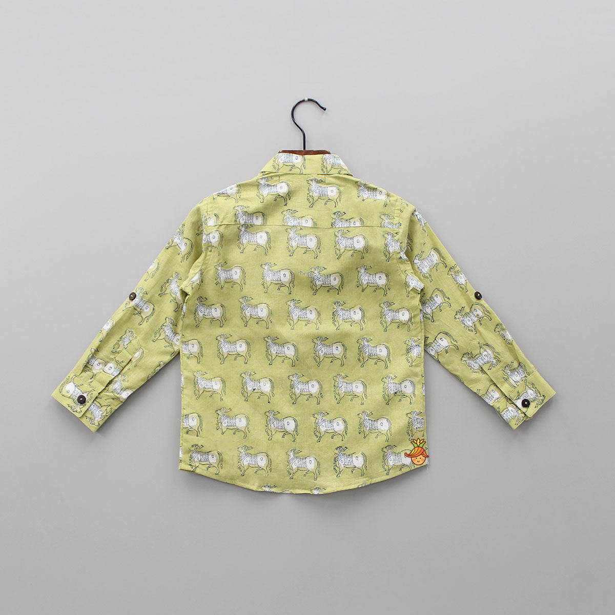 Pre Order: Cow Block Printed Shirt