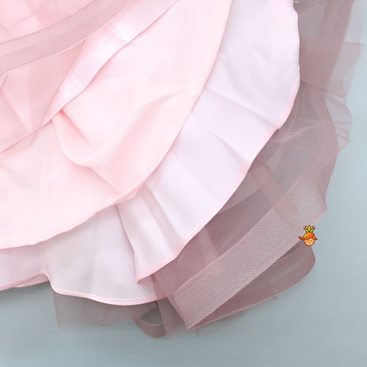 Pre Order: Flower Petals And Butterfly Embellished Sparkling Party Wear Dress