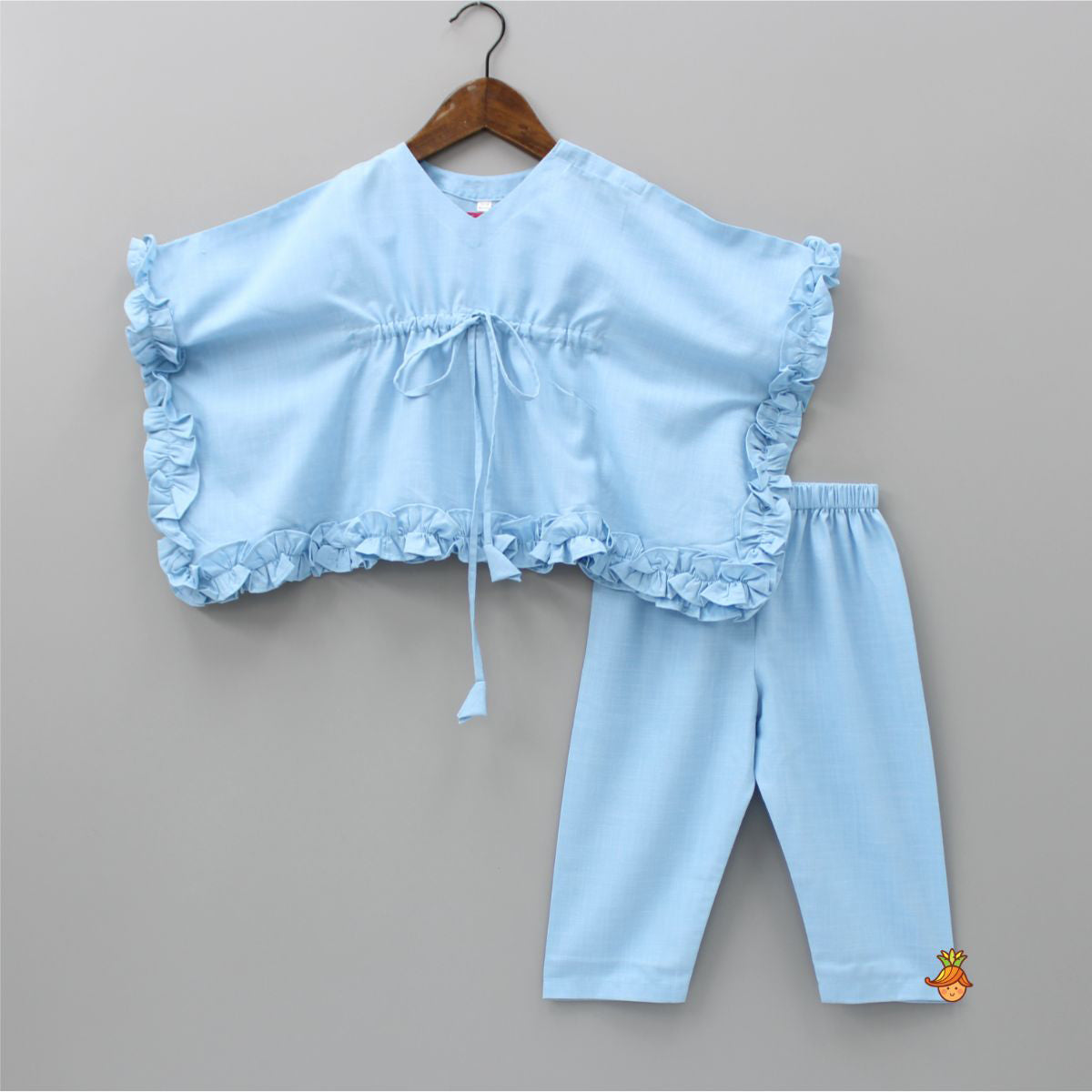 Frilly Kaftan Top And Pant