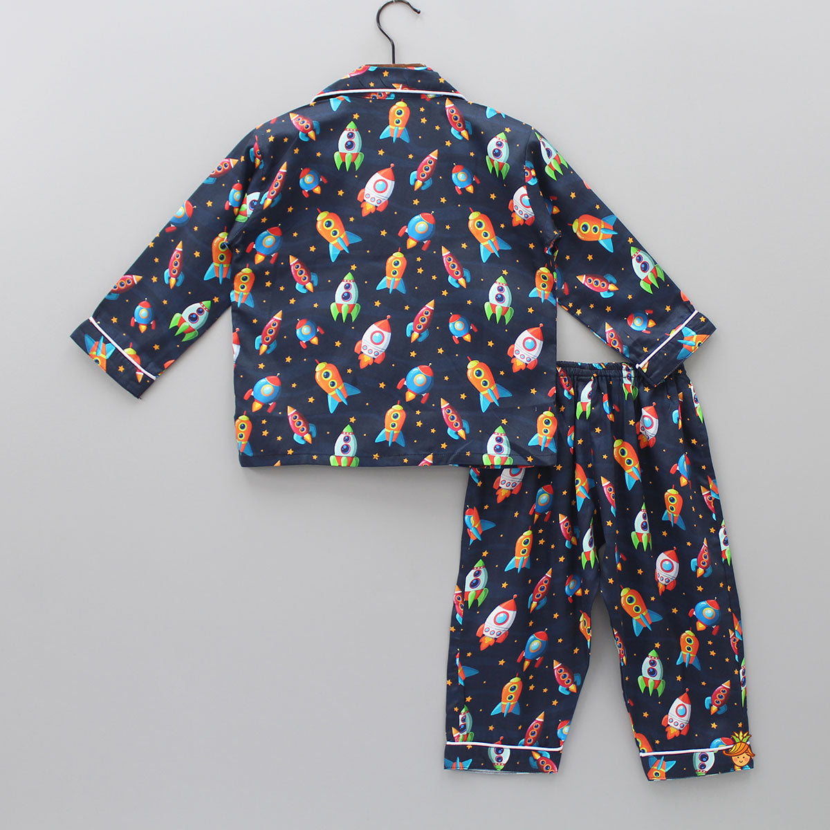 Pre Order: Rocket Ship Printed Sleepwear Set