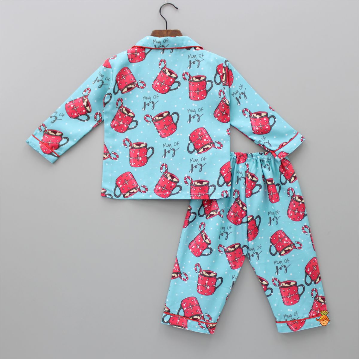 Pre Order: Mug Of Joy Printed Blue Sleepwear