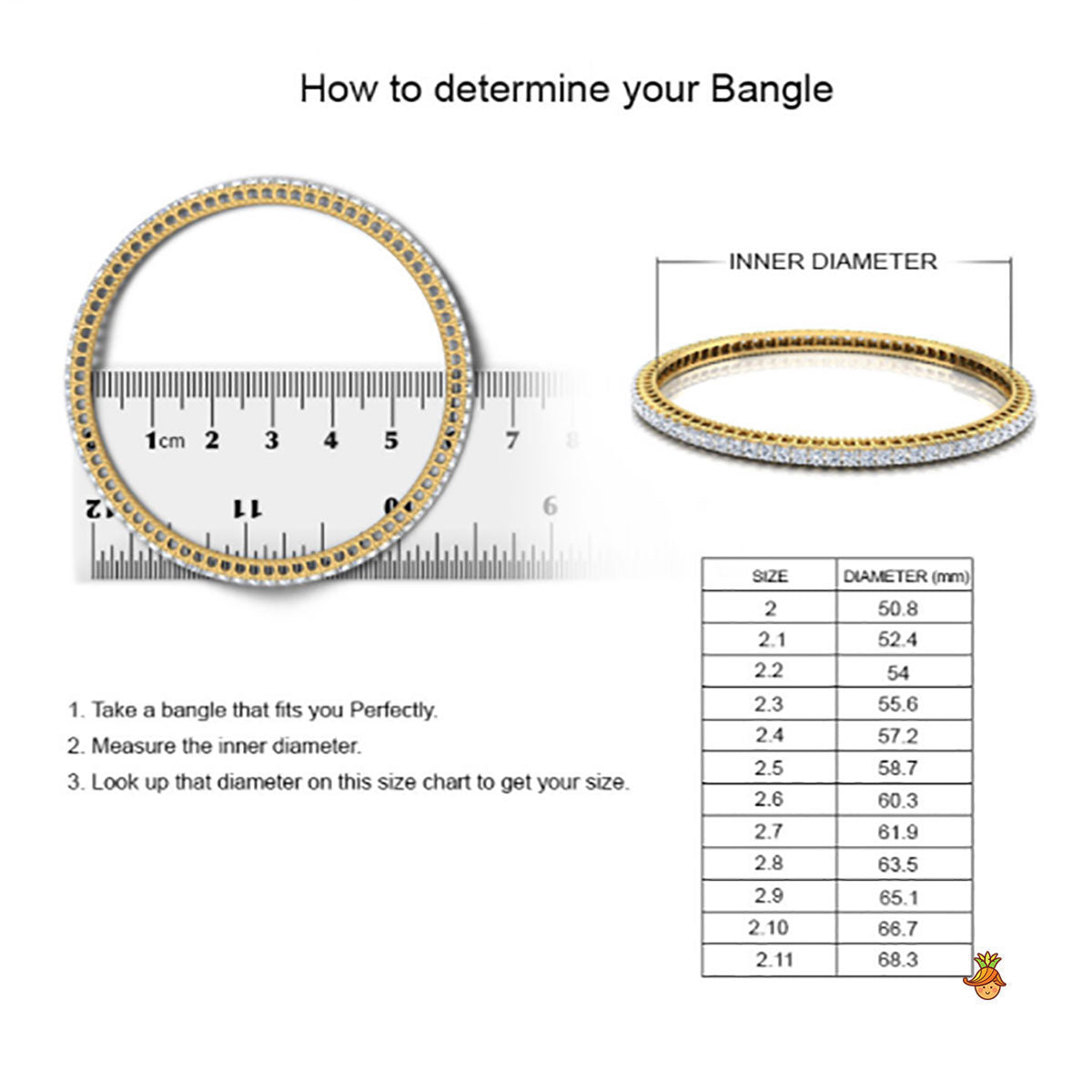 Pale Yellow Thread And Gota Lace Work Bangle - Set Of 4