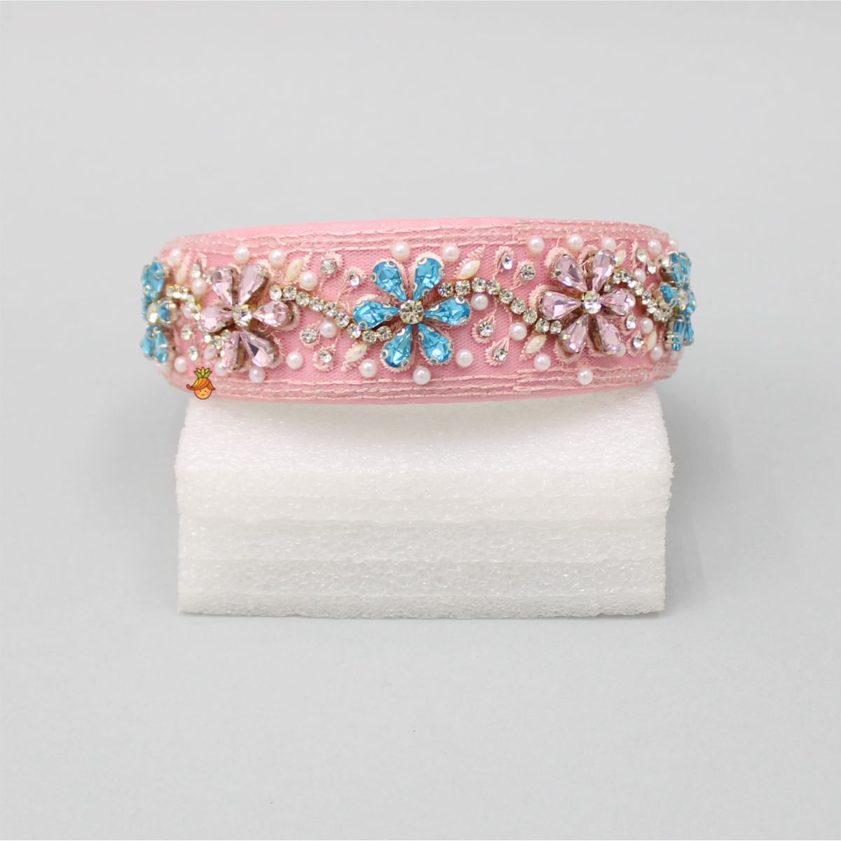 Fancy Baby Pink Floral Hair Band