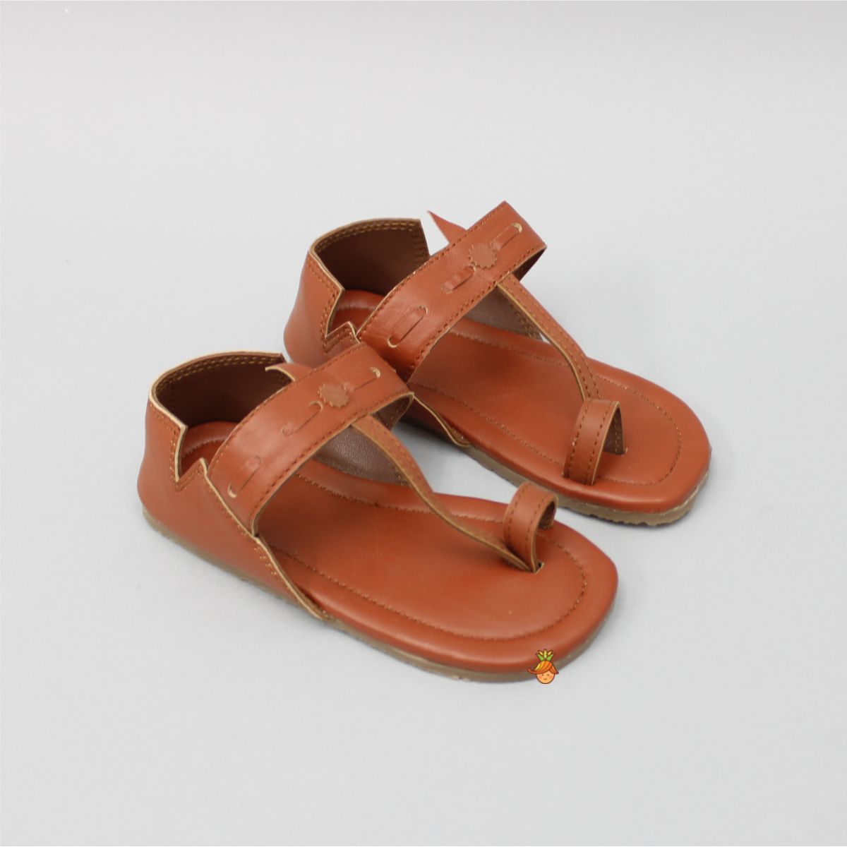 Orange Rust Cut Out Kolhapuri