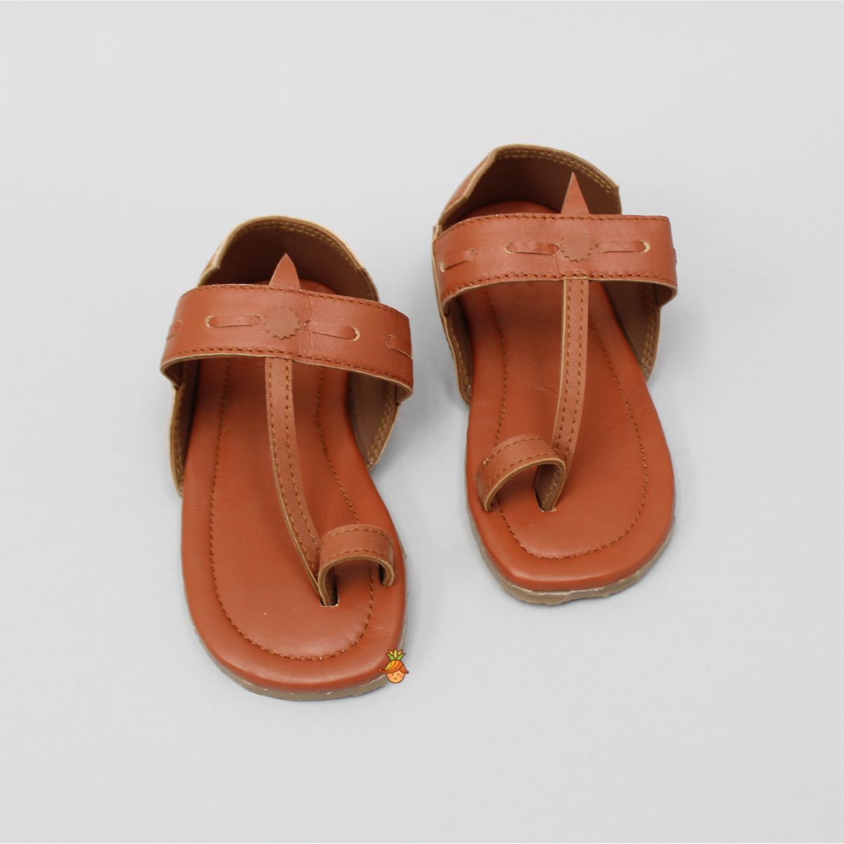 Orange Rust Cut Out Kolhapuri