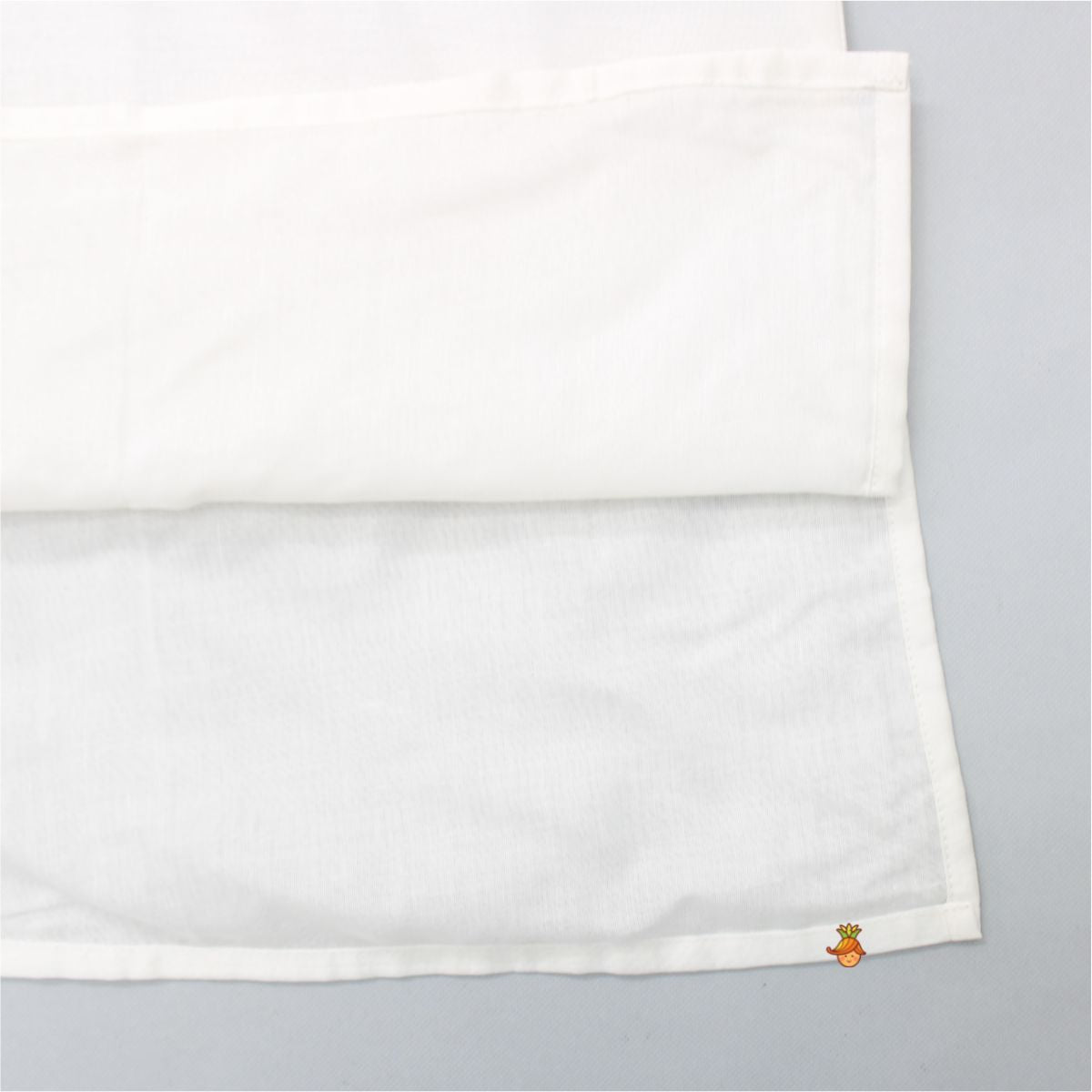 Pre Order: Car Embroidered Patch Pocket Detail White Kurta