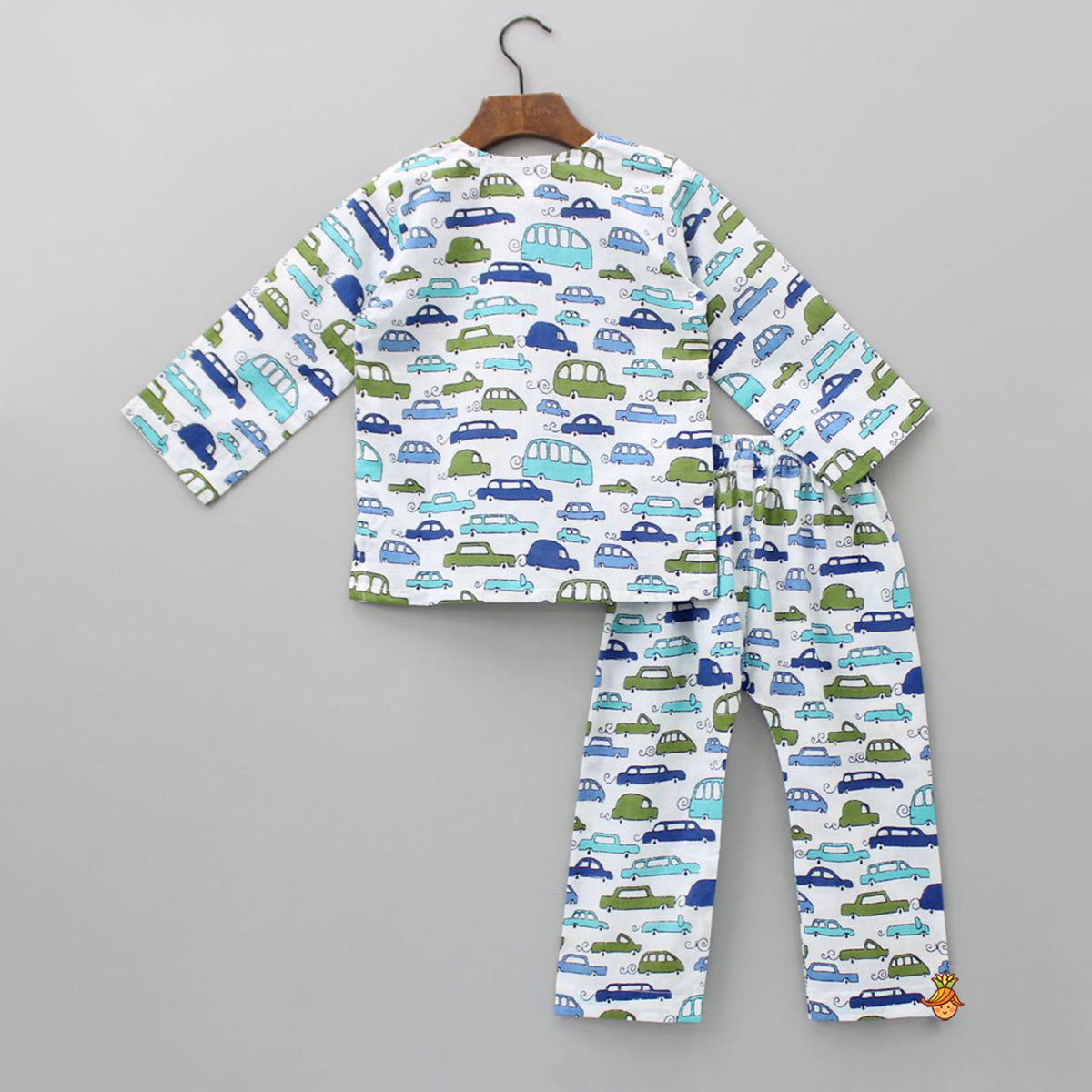 Multicolour Vehicle Printed Sleepwear