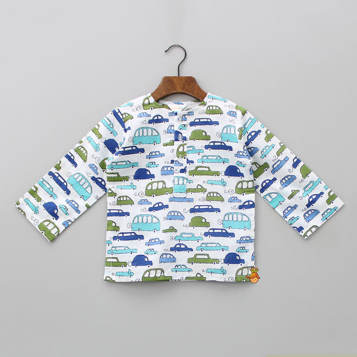 Multicolour Vehicle Printed Sleepwear