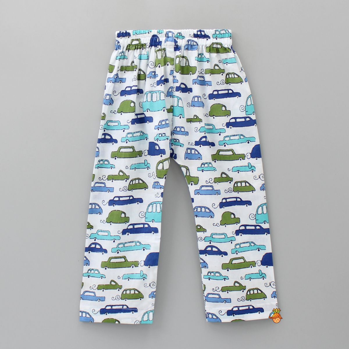 Multicolour Vehicle Printed Sleepwear