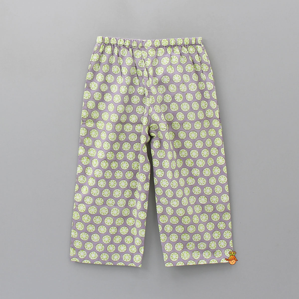 Lemony Lemon Hand Block Printed Pure Cotton Sleepwear